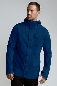 Chamarras Canada Goose Hombre México - Nanaimo Chubasquero Azules Oscuro WC5403219
